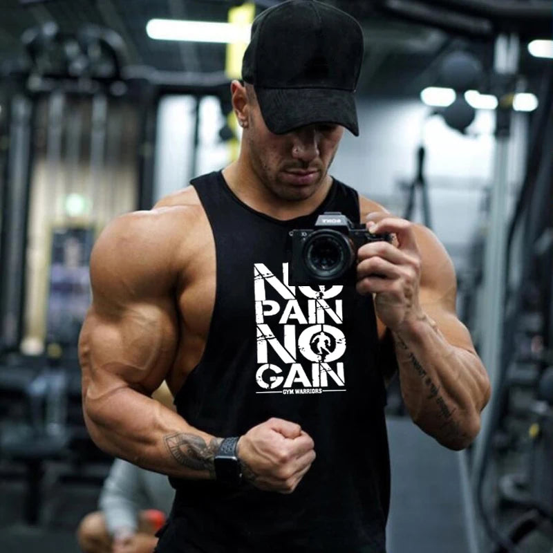 Brand Gyms Clothing Mens Bodybuilding Hooded Tank Top Cotton Sleeveless Vest Sweatshirt Fitness Workout Sportswear Tops Male