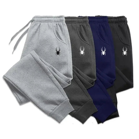 Men's casual fleece drawstring jogging pants running pants gym pants lettering print workout fall winter